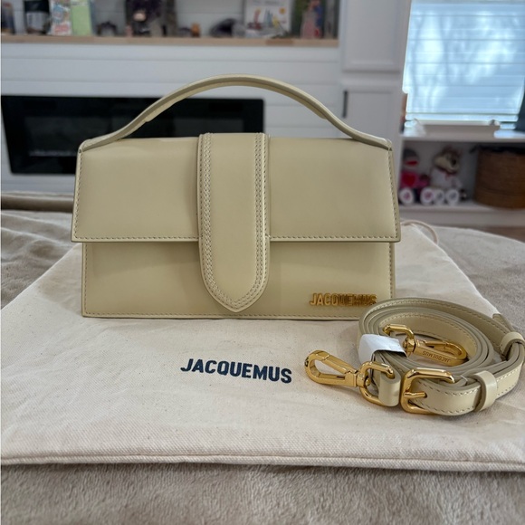 Jacquemus Le Grand Bambino Crossbody Flap Bag in Ivory - Picture 1 of 6